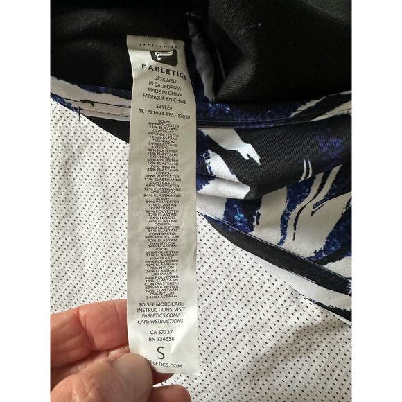 Fabletics- Bamboo Pattern Sports Bra size S - Picture 3 of 3